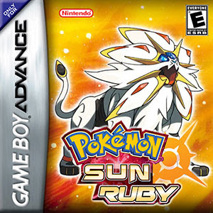 Pokemon Sun Ruby Cover, BoxArt