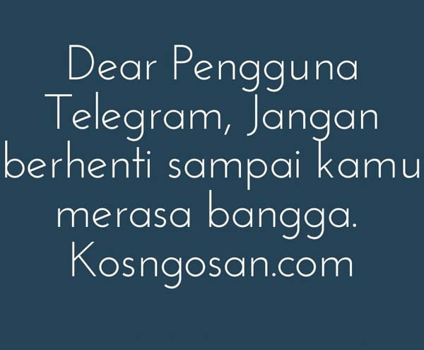 kata bio telegram kata bio telegram