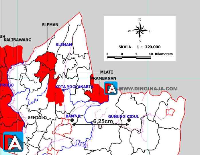 Cara Membaca Skala Pada Peta Dinginaja