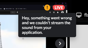 Discord-streaming werkt niet