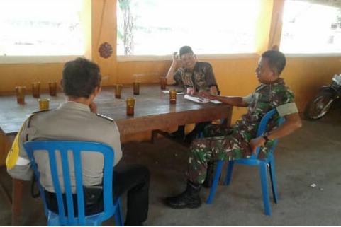 Babinsa Koramil Wonosari Jalin Sinergitas Dengan Aparat Pemerintah Desa Diwilayah Desa Binaan