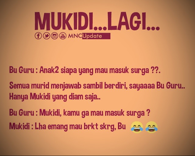 Meme Mukidi pun Bikin Ketawa, Asli Lucu