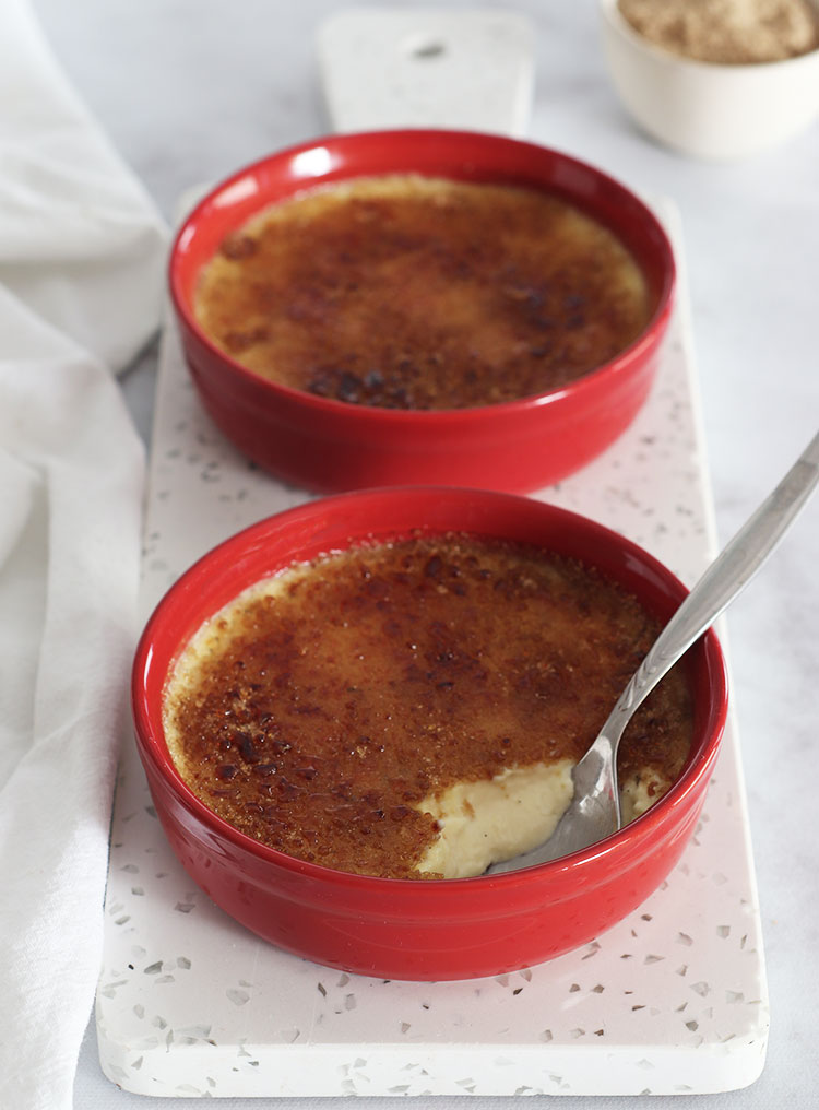 Crèmes brûlées à la vanille