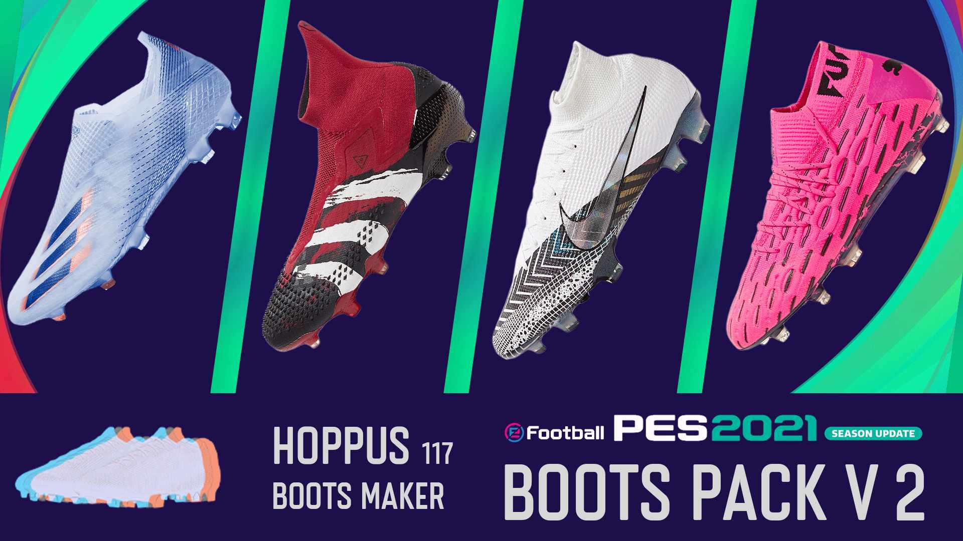 Pes 2021 New Updated Boots Pack V2