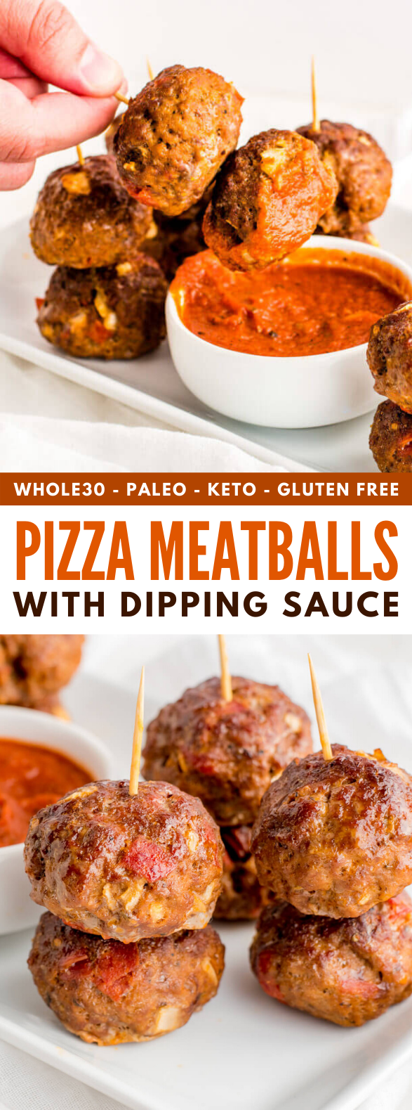 The Best Whole30 Pizza Meatballs #healthy #diet