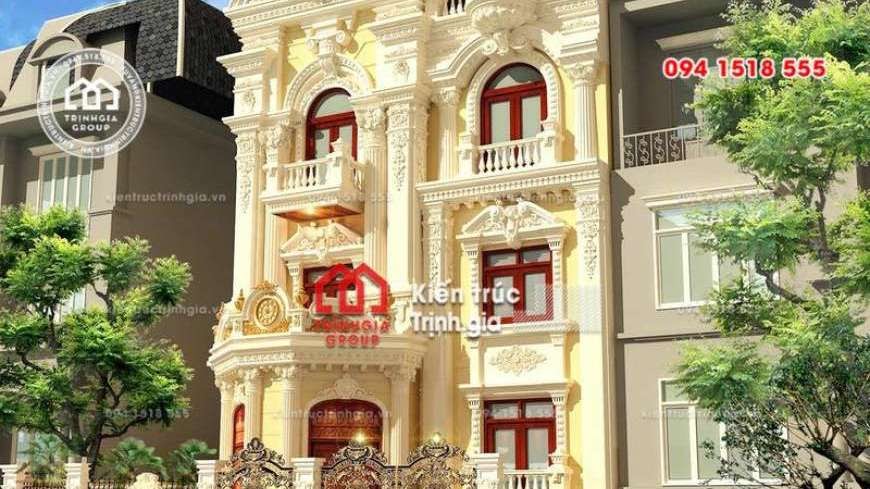 Thiết kế nhà phố 8m mặt tiền phong cách tân cổ điển đẹp nhất - Mã số NP1331 - Ảnh 4