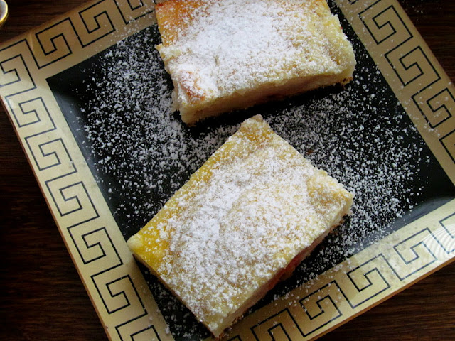 Творожный пирог с яблоками "Половинки"