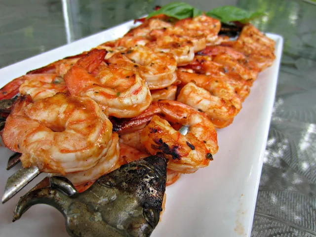 Marinated Grilled Shrimp Skewers
