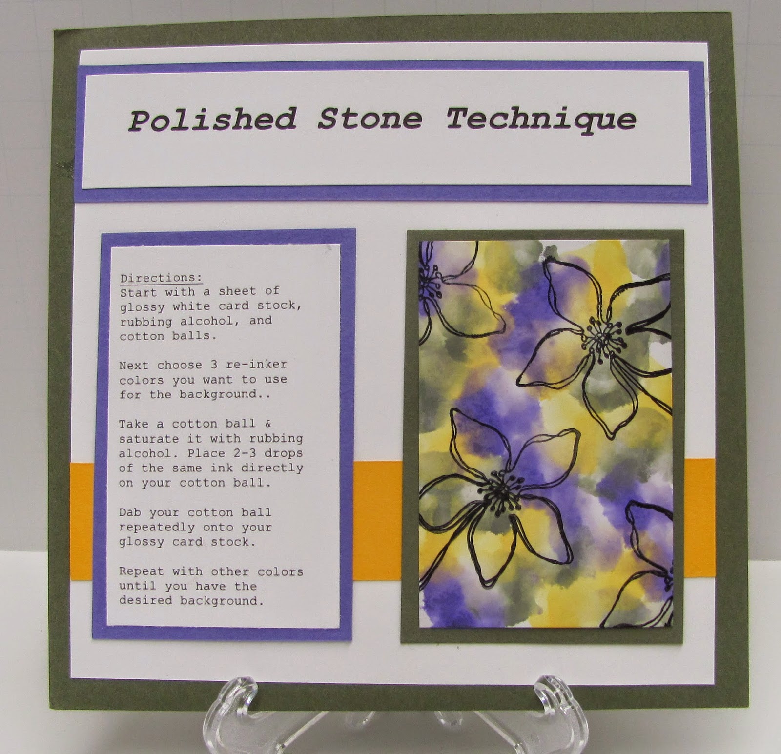 Personally Yours Technique Tuesday Polished Stone Technique