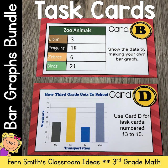 Click Here to Grab This 3rd Grade Math Use and Make Bar Graphs Task Cards Resource For Your Third Grade Class Today! Click Here to Grab This 3rd Grade Math Use and Make Bar Graphs Task Cards Resource For Your Third Grade Class Today!