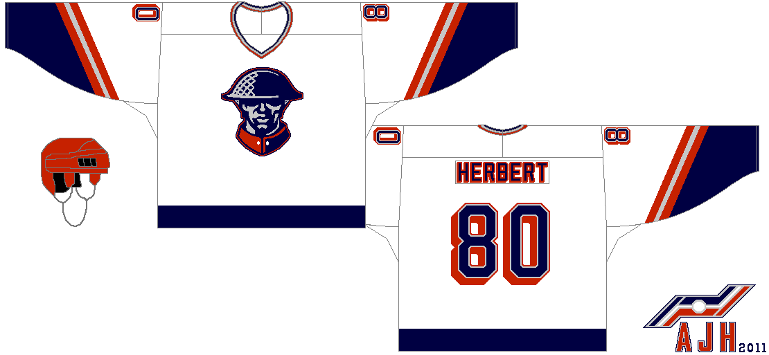 AJH Hockey Jersey Art Kitchener Rangers Concept