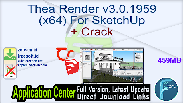 Thea Render v3.0.1959 (x64) For SketchUp + Crack_ ZcTeam.id