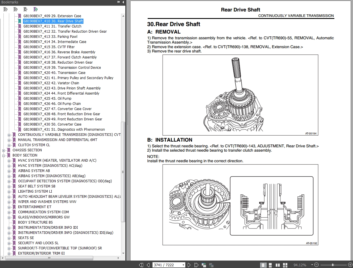 AUTOMOTIVE REPAIR MANUALS: SUBARU FORESTER 2013-2018 WORKSHOP REPAIR