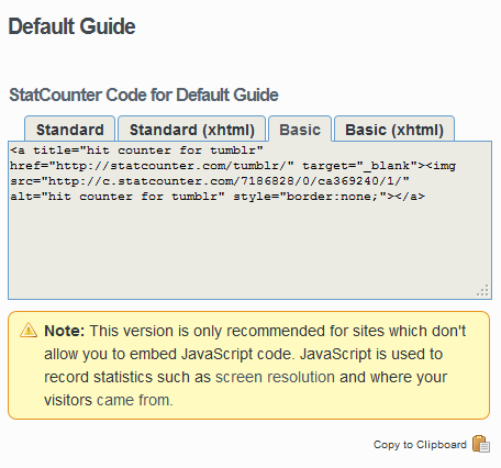 Statcounter Tracking Code Monitoring Your Profile View Count With StatTracker or FIREFOX PLUGIN