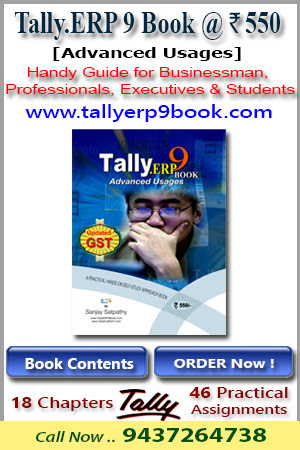 Tally.ERP9 Book (Advanced Usage) @ Rs. 550