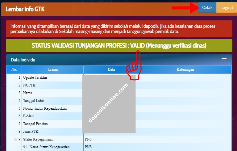 Cara Cek Sktp Triwulan 3 Dan 4 Di Isu Gtk V 2020 2 0 Dapodik 2021 A Semester 1 Kala Juli Desember 2020 Tahun Pelajaran 2020 2021 Idn Paperplane