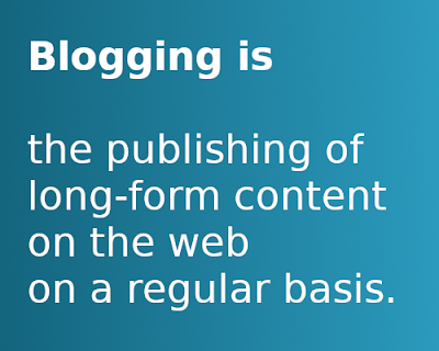 what is blogging