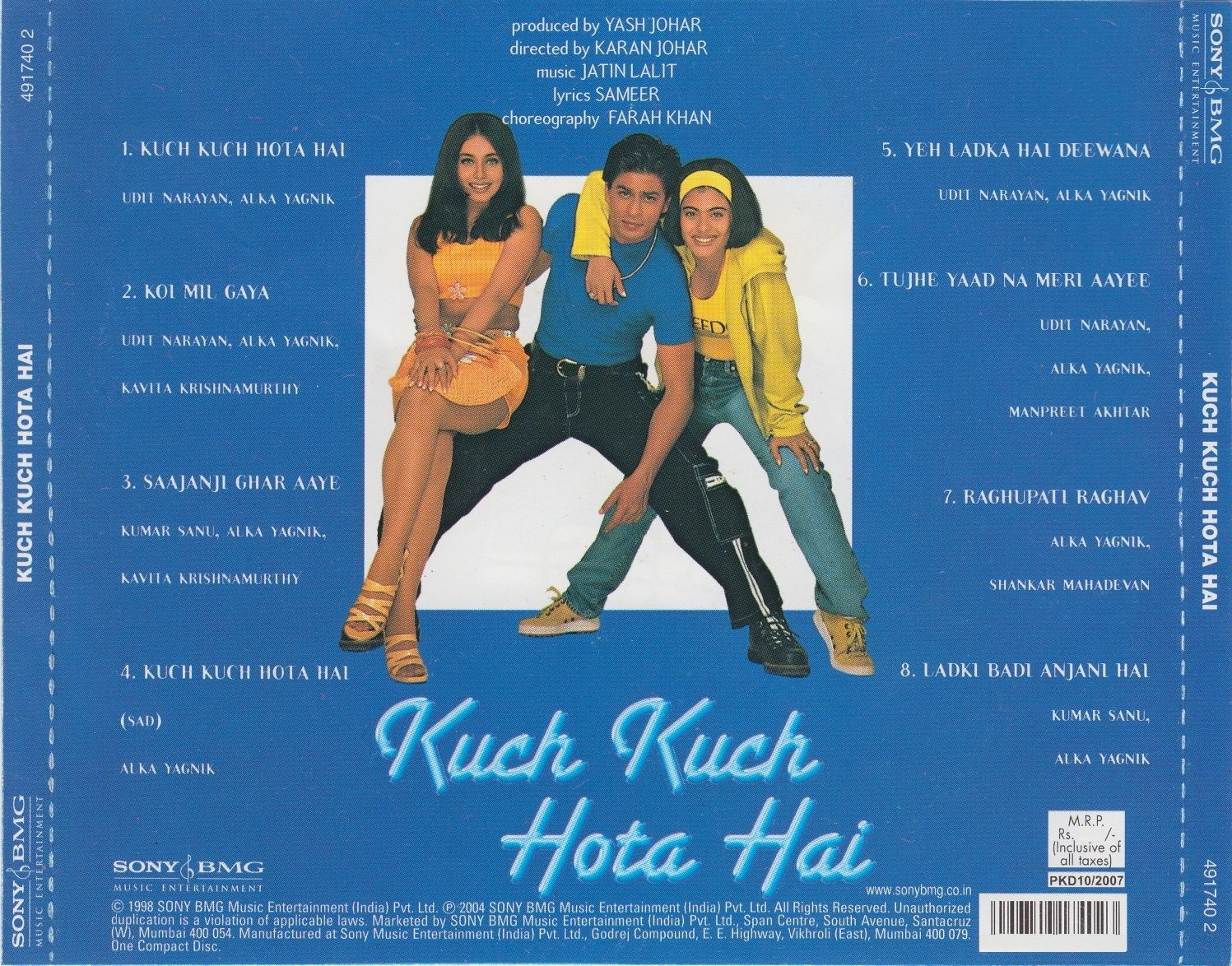 Kuch kuch hota hai 1998 mp3 songs free download barnloxa