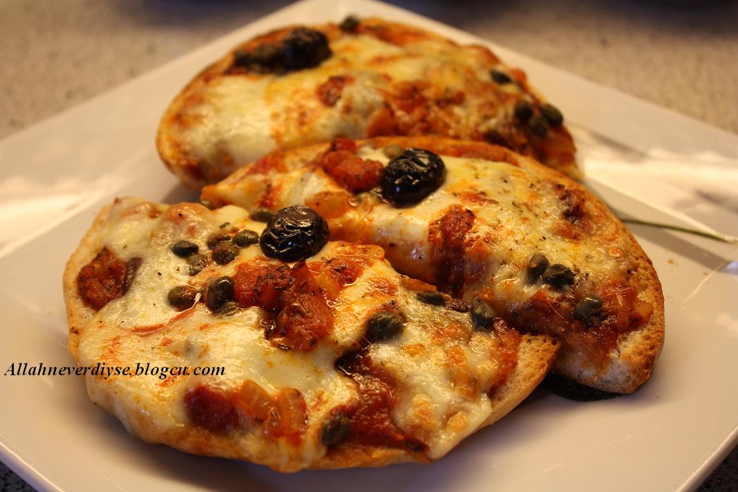Ekmek pizza Allah Ne Verdiyse