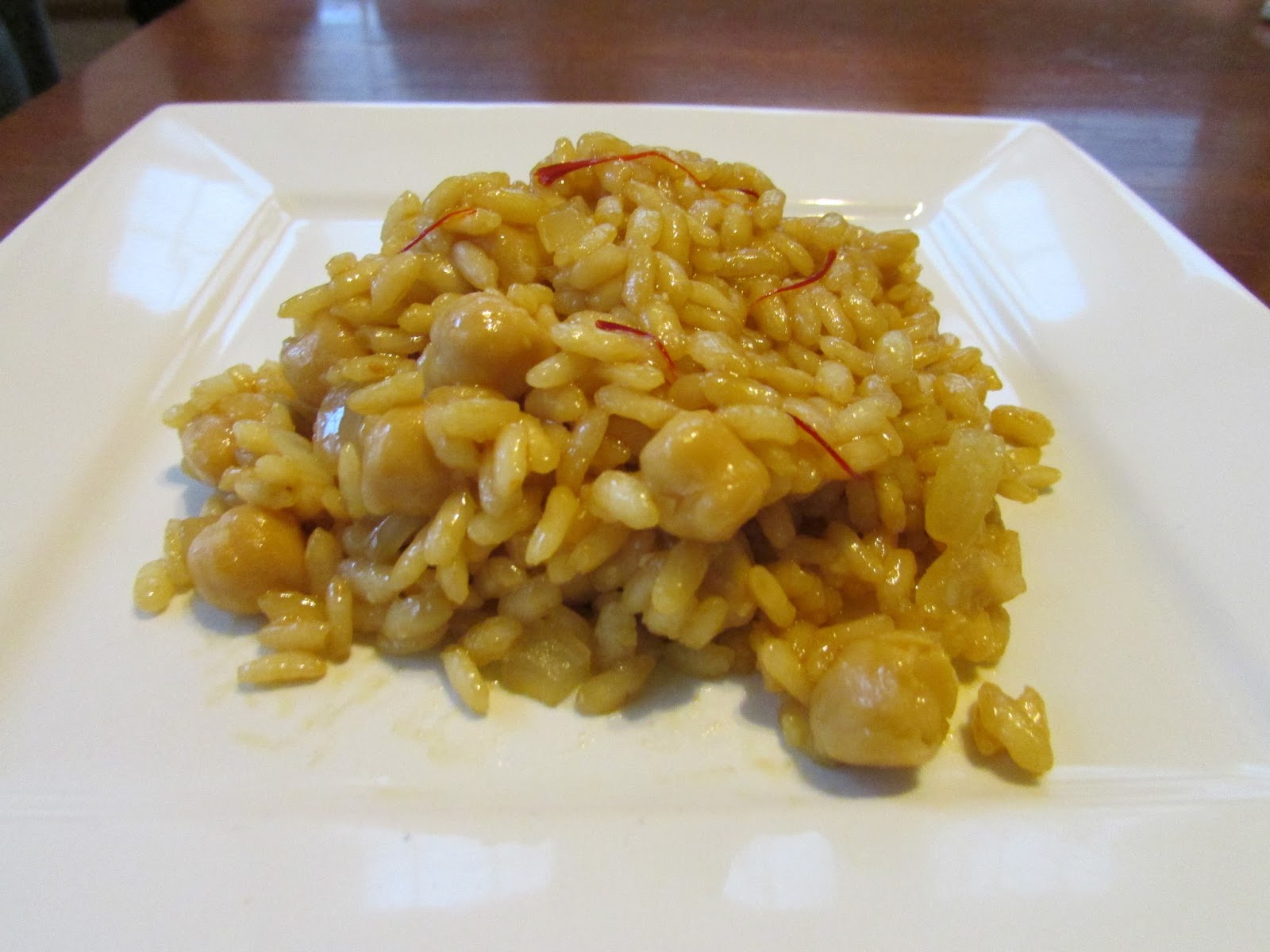 Saffron Chickpea Risotto