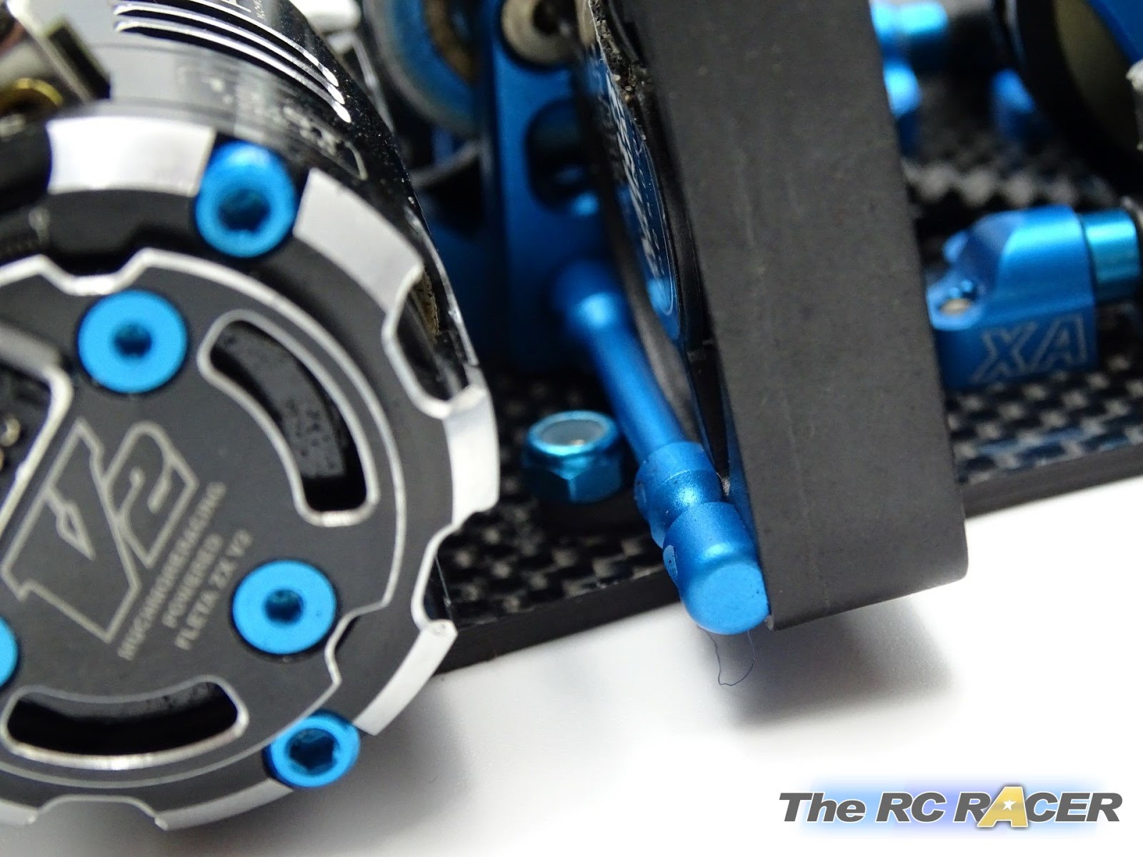 TheRcRacer TRF419XR backbone stiffeners The RC Racer