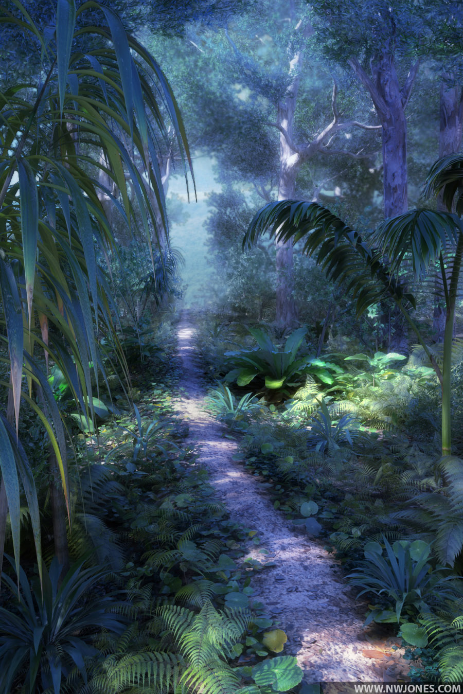 Nathan Jones Digital Artist Blog Forest Environment Maya, Paint