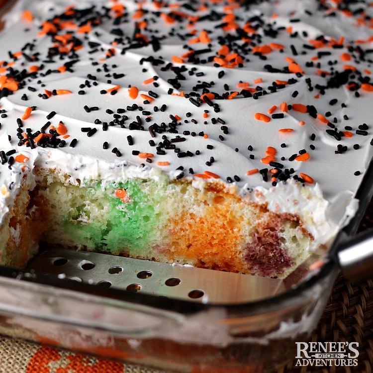 Halloween Jello Poke Cake Renee's Kitchen Adventures