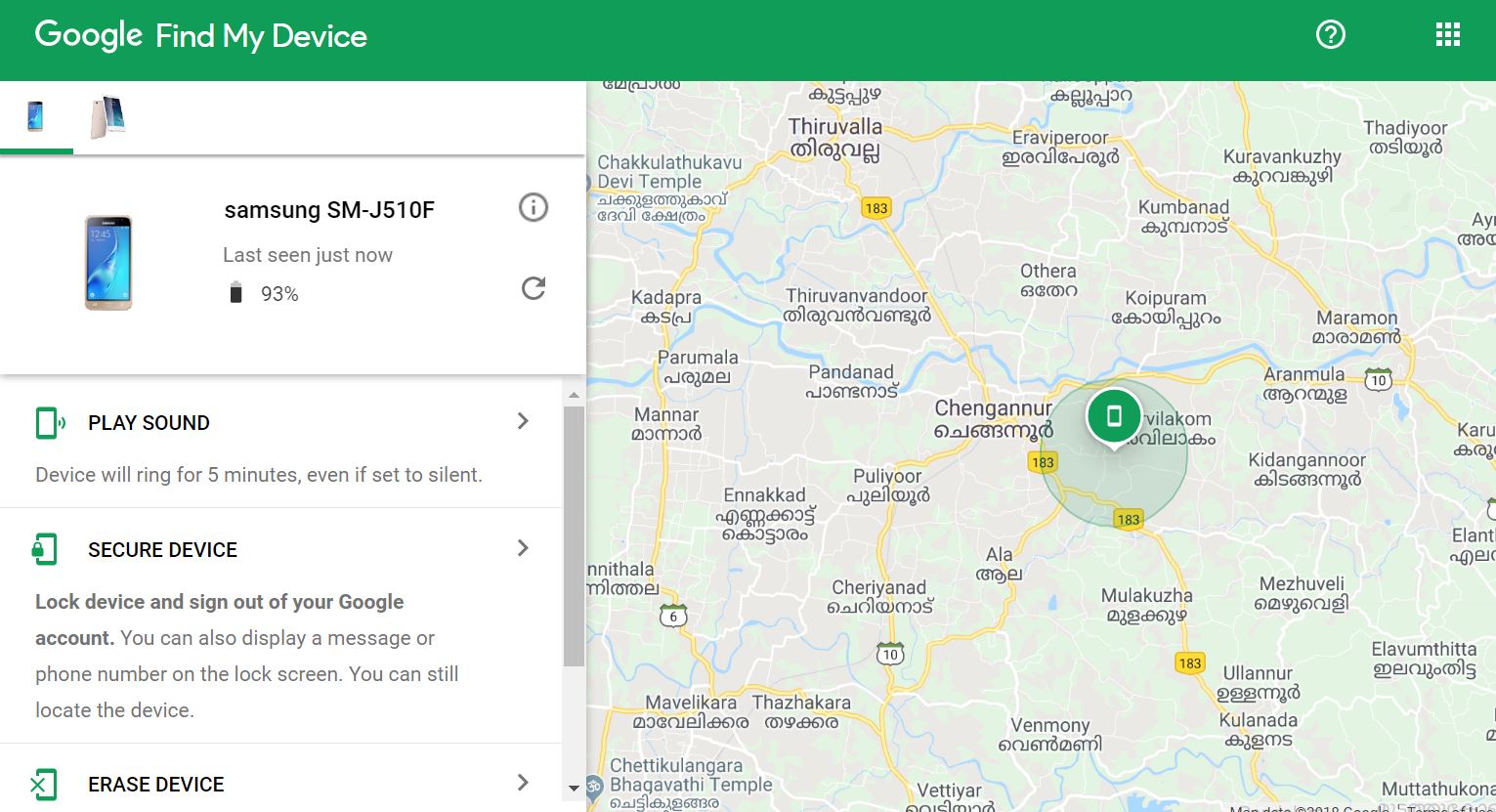 Keefto how to locate your device just by using google account