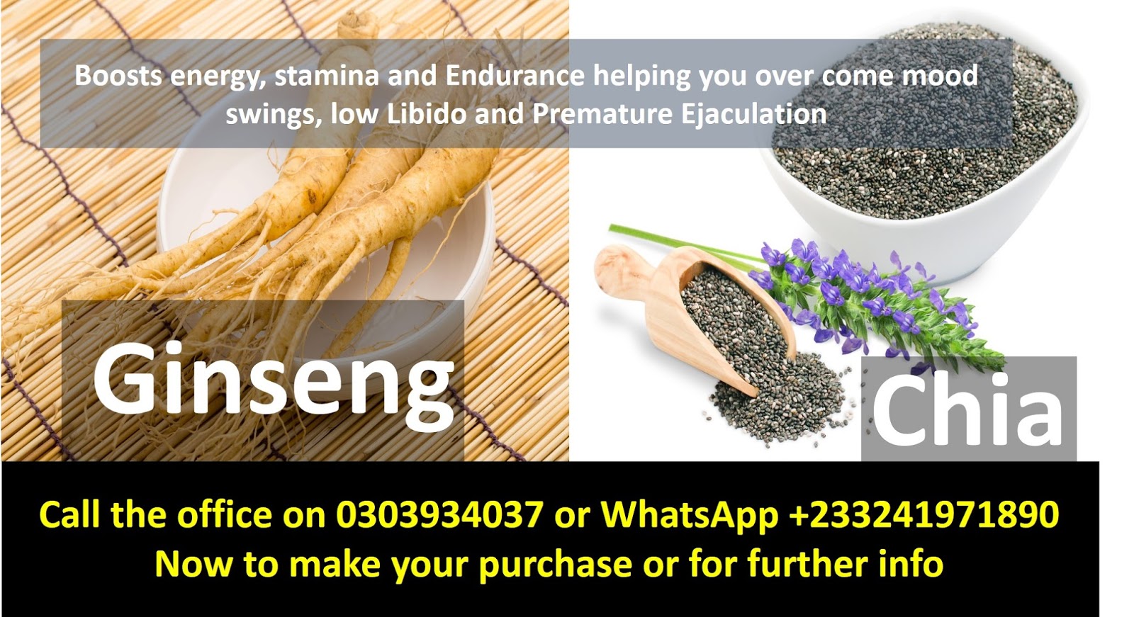 Forever Gin Chia Benefits and where to Buy Gin chia in Ghana