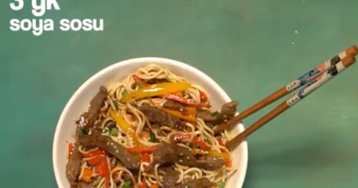Kutu Mutfak Etli Sebzeli Noodle Tarifi