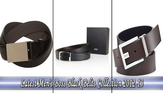 Latest Men's Boss Black Belts Collection 2012-13