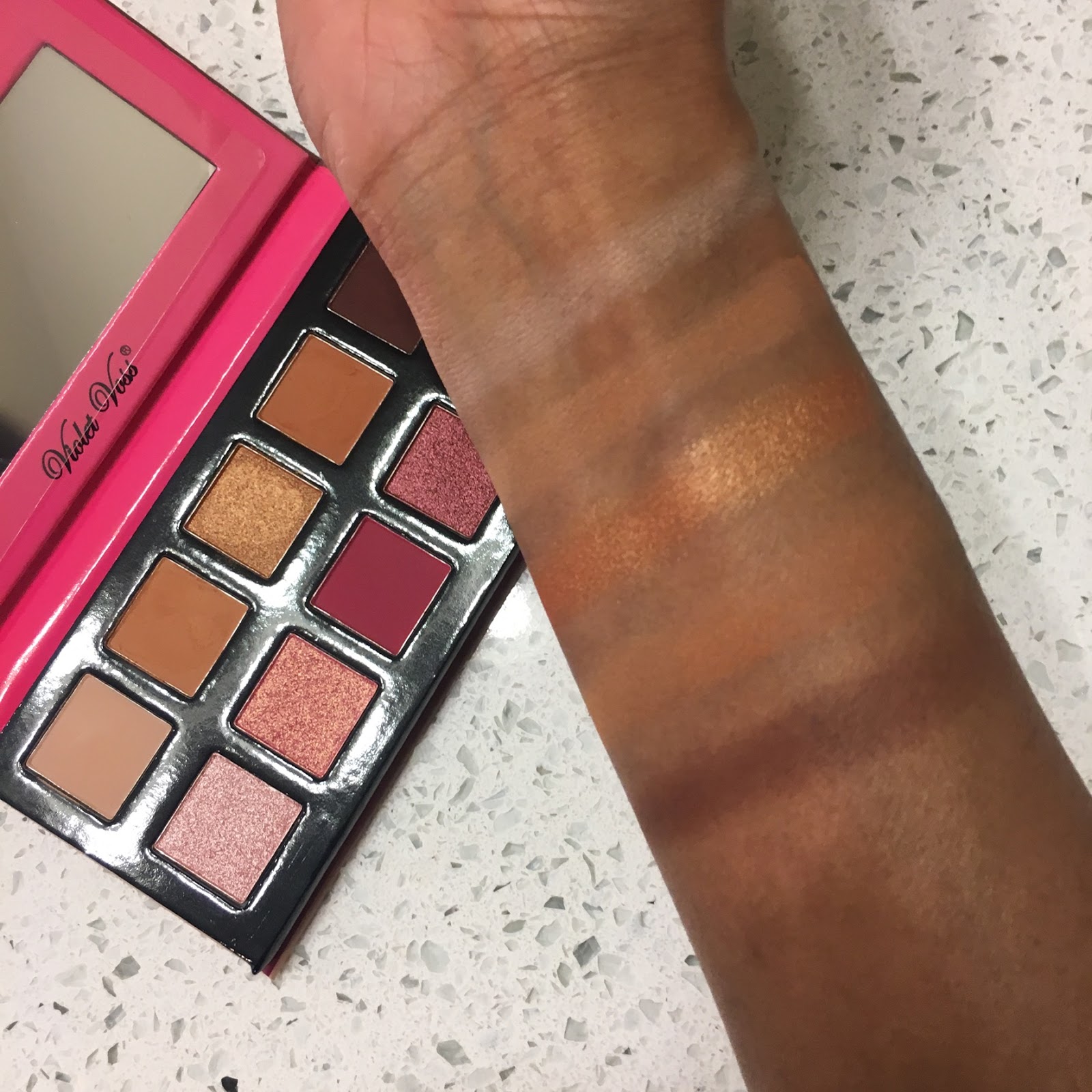 Makeup and Masala Violet Voss Berry Burst Palette Swatches