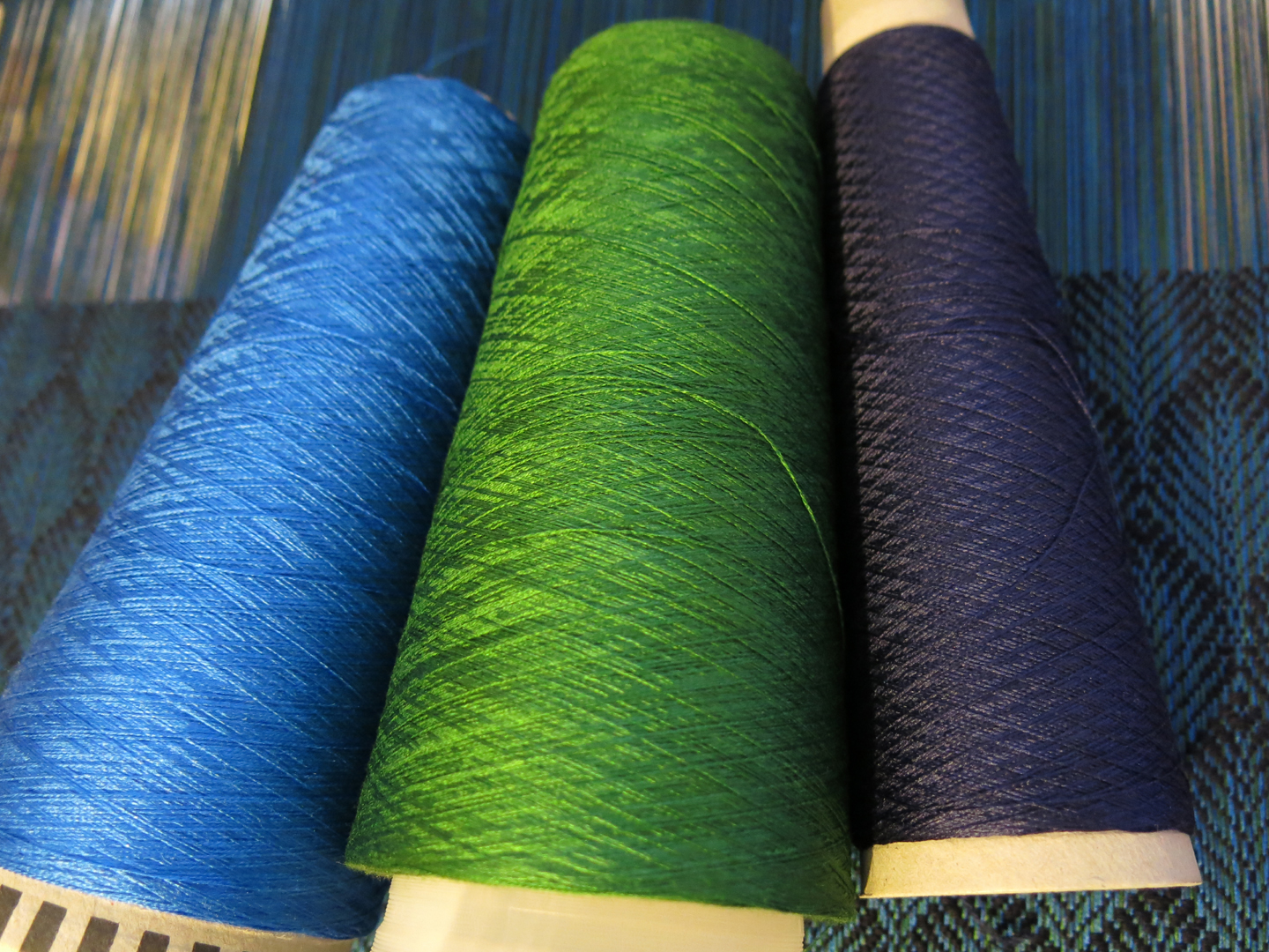 Durham Weaver Slow cloth and slow craft and the Peacock scarf