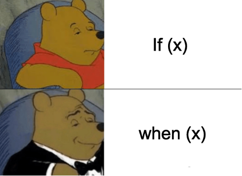 When expression