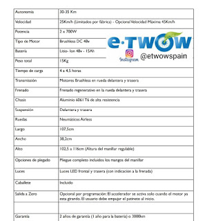 Características E-twow Dual GT