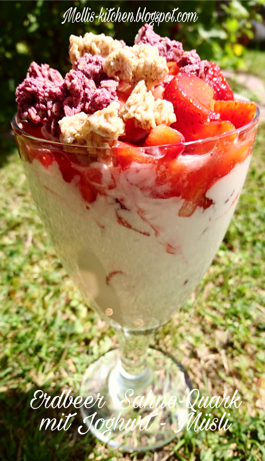 Melli&amp;#39;s Kitchen - Lecker zum Erfolg: Erdbeer-Sahne -Quark mit Joghurt Müsli