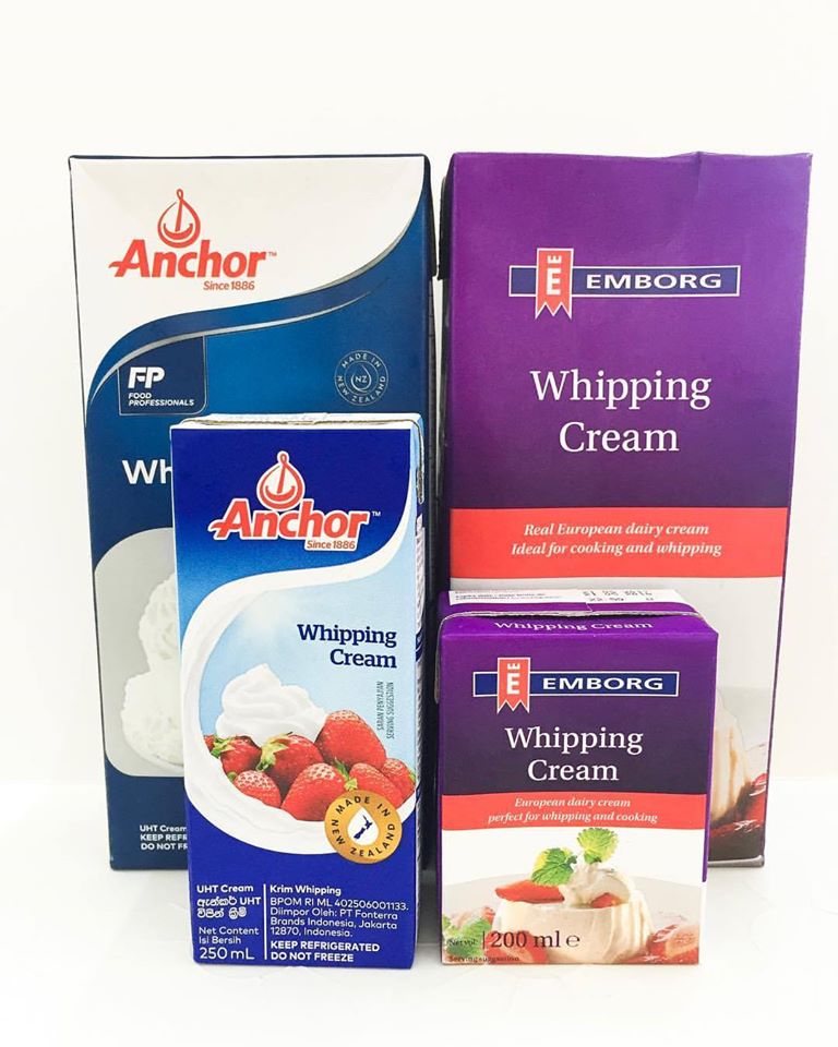 2 Jenis Whipping Cream Di Pasaran Kenali Perbezaan Dan Kegunaan