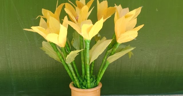 Bunga Unik dari Kulit Jagung Be Creative