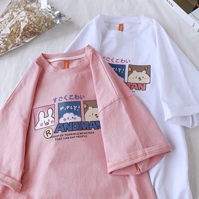 ÁO THUN COTTON UNISEX TAY LỠ PHOM DÁNG RỘNG ANDMAN