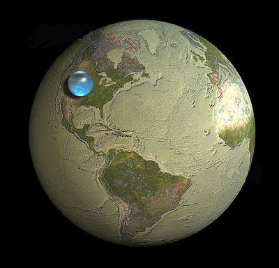 Beginilah jadinya jika seluruh air di Bumi dikumpulkan!