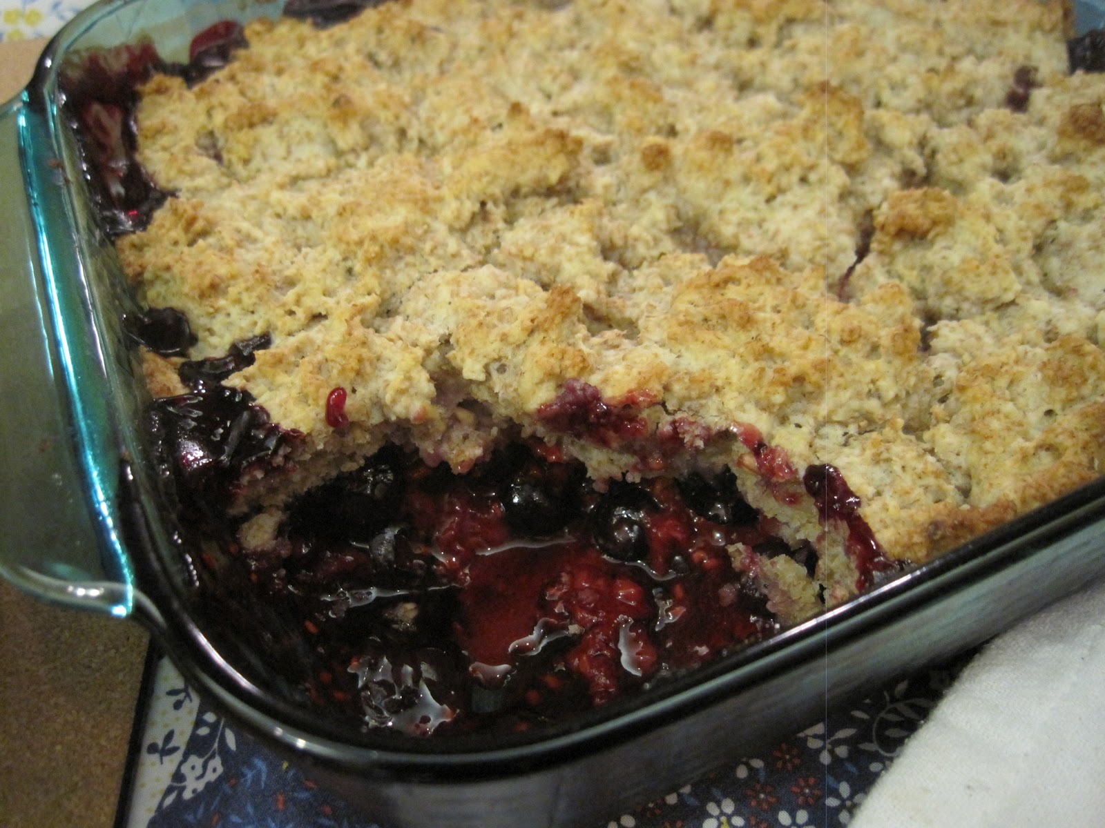 My Culinary Calling Whole Grain Summer Berry Cobbler