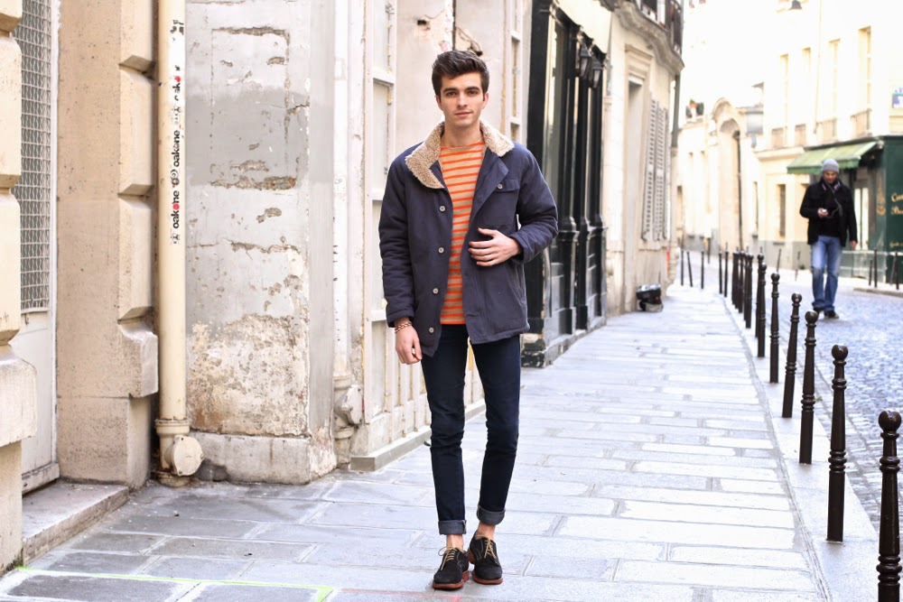 Saint-James_Marinière_Hoalen_Blouson-Mouton-Parka_Jeans-Slim_BLog-Mode-Homme-Paris-Preppy-Style_Mensfashion1