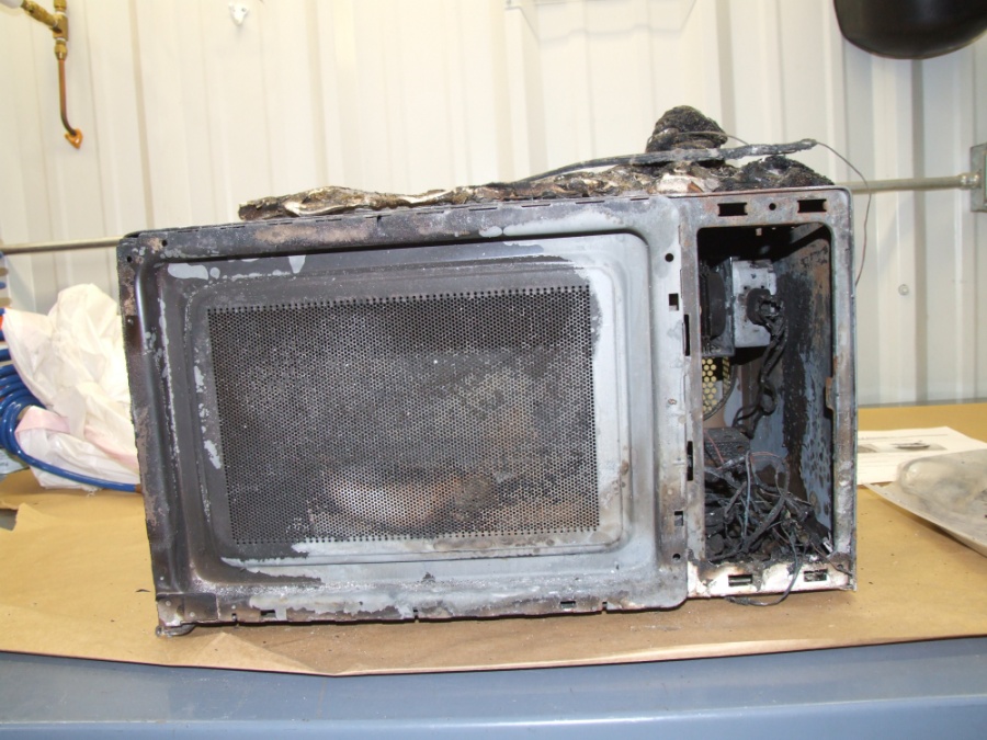 ELECTROPHYSICS Metal inside microwave oven