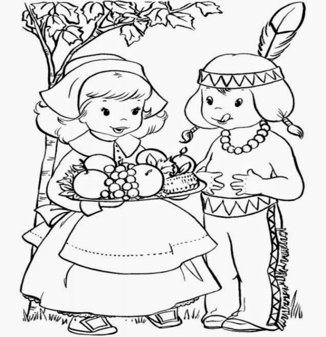 Thanksgiving Coloring Sheets For Kids Free