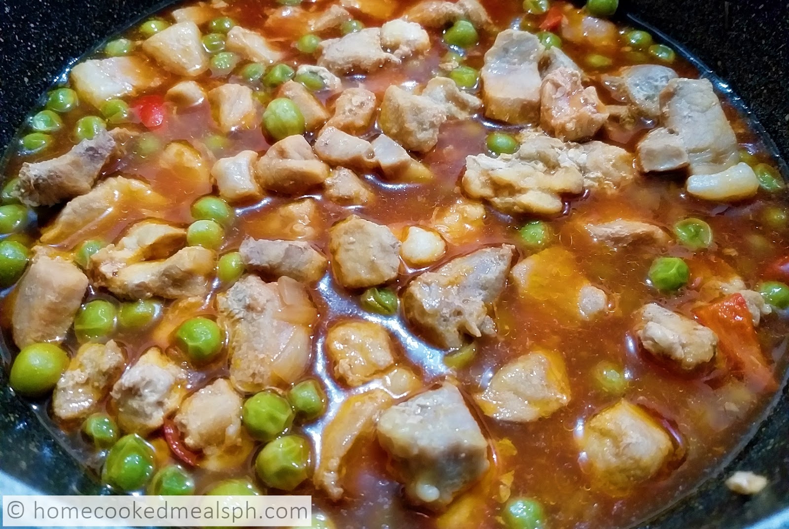 Hawaiian Pork Guisantes Recipe