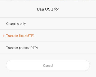 Multiple USB options-Android-6.0 MIUI 7 Marshmallow