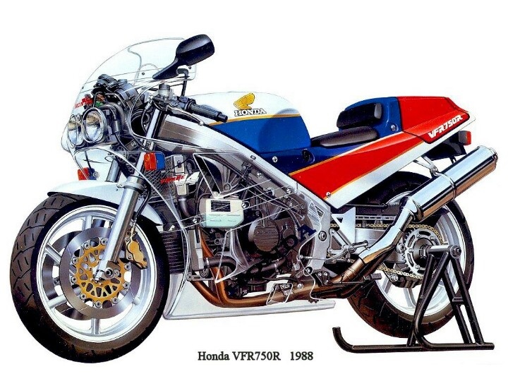 ESTRIBERAS ESTÁNDAR ROBBY MOTO HONDA VFR 750 R RC30 1988-1993