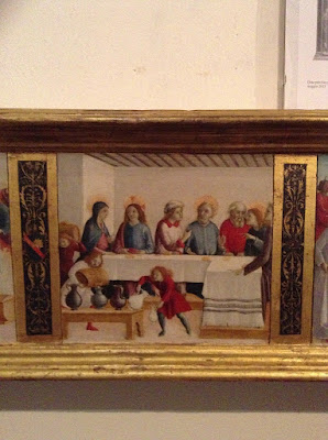Pinacoteca di Siena: Nozze di Cana nella predella di Pietro degli Orioli
