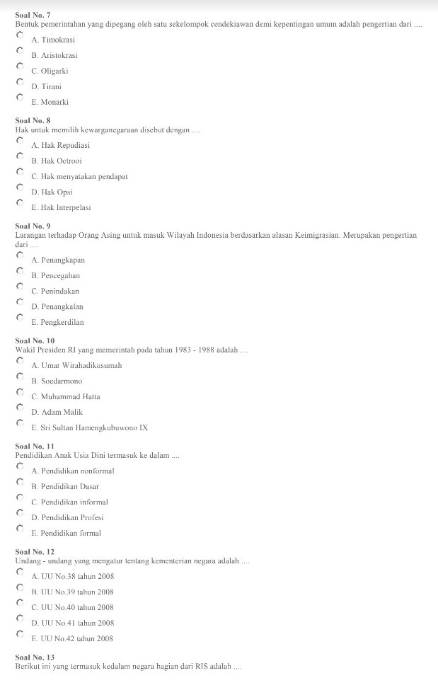Kumpulan SoalSoal Tes CPNS Wawasan Kebangsaan TWK PDF