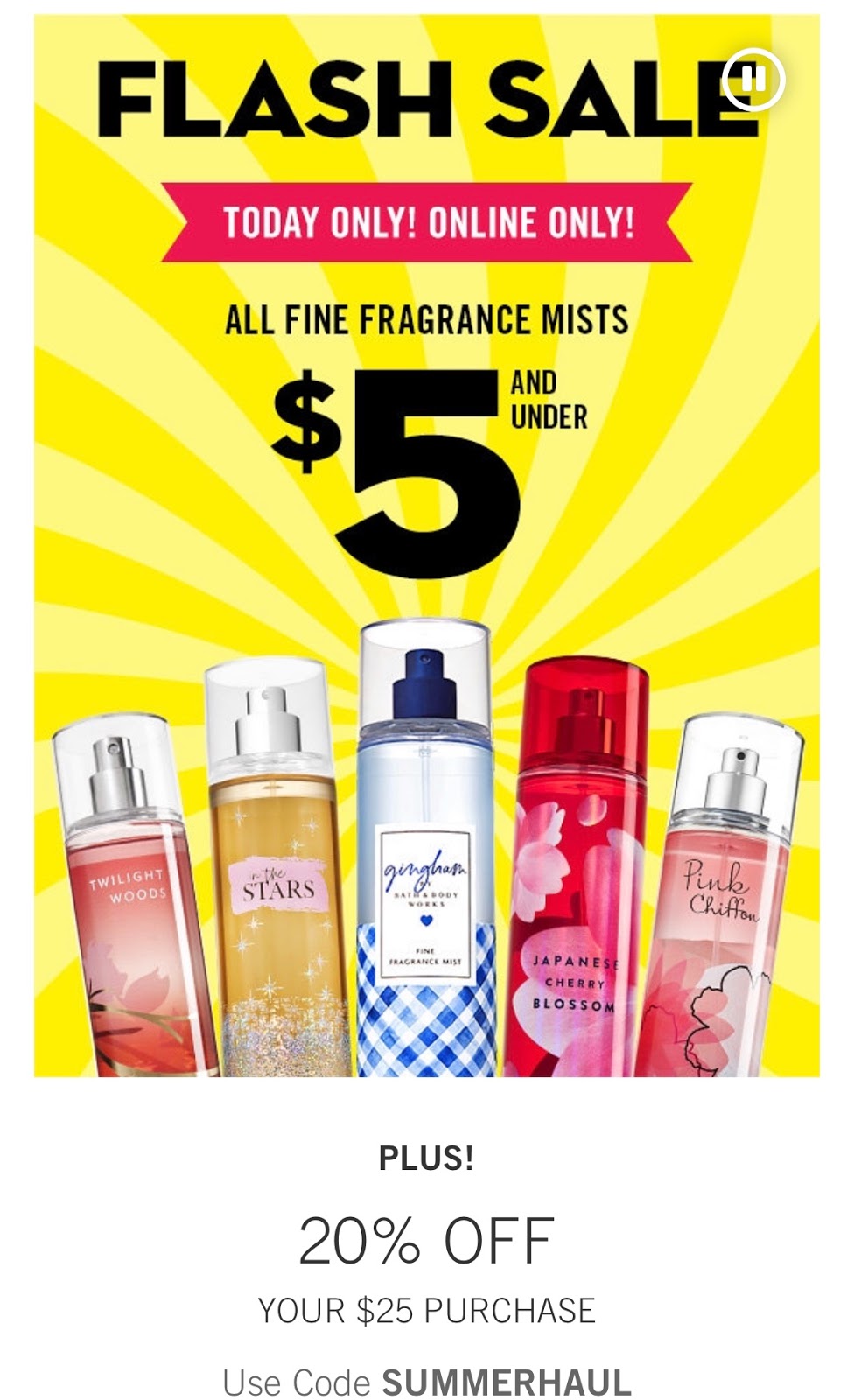 Life Inside the Page Bath & Body Works Tonight's Flash Sale June